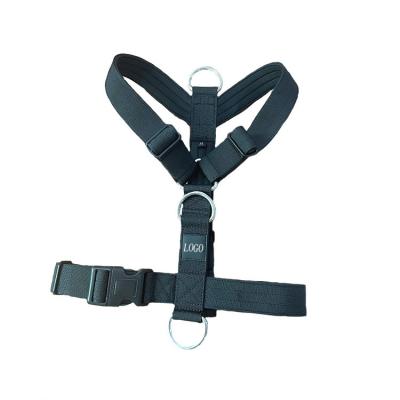 China Padded Adjustable Tactical Soft Neoprene Padded TRI Pull Nylon Anti Dog Harness for sale