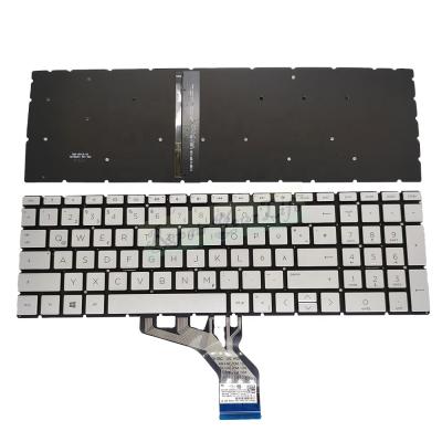 China Ultra Thin GR Backlight Laptop Keyboard For HP Pavilion 15-DA 15-DB 15T-DA 15T-DB Notebook Silver Keyboard for sale