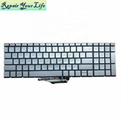 China Ultra Thin PO Backlight Laptop Keyboard For HP Pavilion 15-DA 15-DB 15T-DA 15T-DB Notebook Silver Keyboard for sale