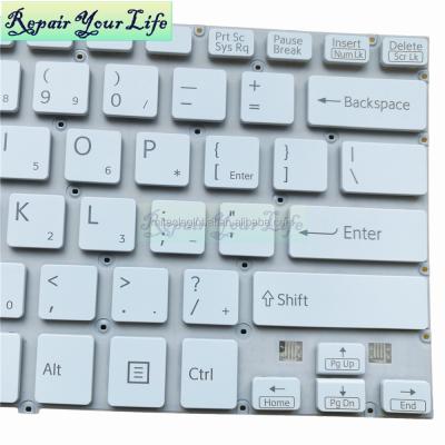 China Durable 9Z.NADBQ.101 Laptop Backlit Keyboard for SONY for SVF 142 USA USA White for sale