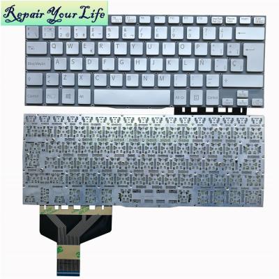 China Goods For SONY For SVF 13N PS Laptop Keyboard 149267241ES Accessories Notebook Spanish Silver Original Keyboard for sale