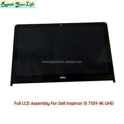 China LAPTOP Laptop LCD Display Assembly Full For Dell Inspiron 15 7559 4K UHD LP156WF6 PS M1 0KFKV0 LCD Screen Display With Touch Digitizer for sale
