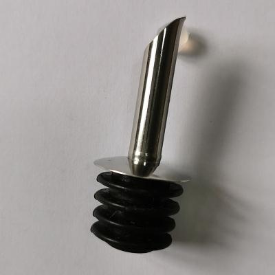 China Stainless Steel Liquor Spirit Pourer Sustainable Circulation Wine Bottle Pour Spout Stopper Barware Wine Pourer for sale