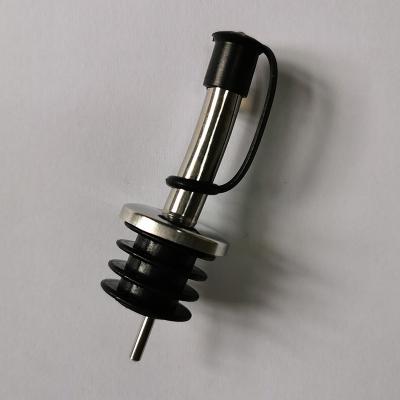 China Viable Stainless Steel Speed Wine Bottle Pourers Pourer Olive Oil and Vinegar Tapered Cork Spout with Sealed for sale