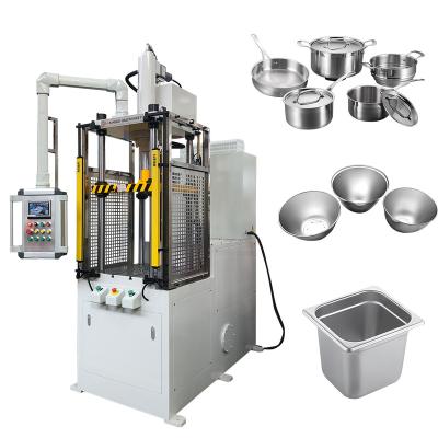 China 460mmx500mm 4 Post Servo Deep Drawing Double Action High Speed Hydraulic Press for sale