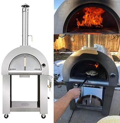 China Easily Cleaned Wooden Freestanding Pizza Oven Price Pizza Baking Oven Outdoor Plant for sale