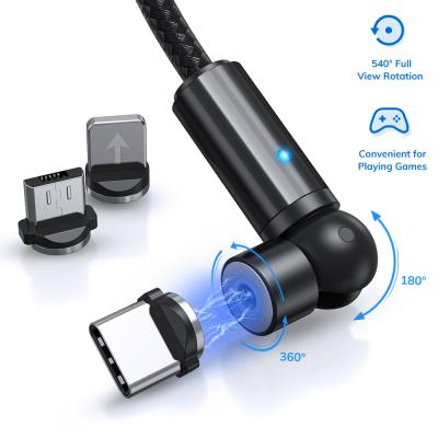 China Fast Charging Micro Type C Cable Fast Charging Multi Speed USB Magnetic Lightning Magnetic Cable 3 In 1 for sale