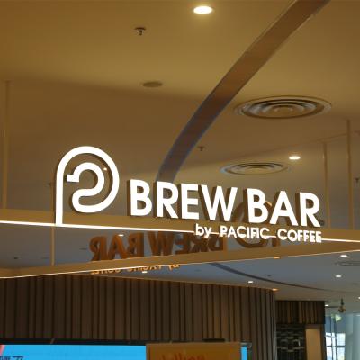 China New Fashional Simple Electronic Ezd Signs Illuminated Advertising Letters Store Sign for sale