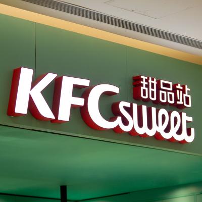 China Ezd Simple Professional Design 3d Advertising Led Channel Letter Logo Backlit Store for sale