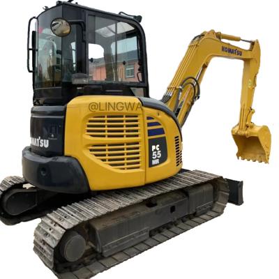 China Used Komatsu PC55MR Excavator Original Japan PC35 PC20 PC40 PC55 Mini excavator sold at a low price in good condition 0.25m³ for sale