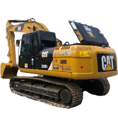 China High performance used excavator CAT320D2 cat323 cat326 caterpillar 20Ton second-hand digger hydraulic crawler excavator 1m³ for sale