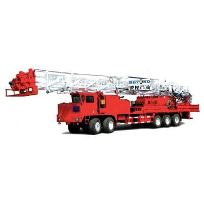 China Construction works Pneumatic Water Well Rock Oil Drilling Rig Machine 5000m 1500HP Skid-Mounted Truck Mounted for sale