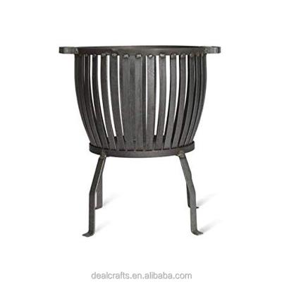 China Portable Outdoor Backyard/Garden Fire Pit Garden Wrought Iron Firepit Outdoor Heater Metal Locker for sale