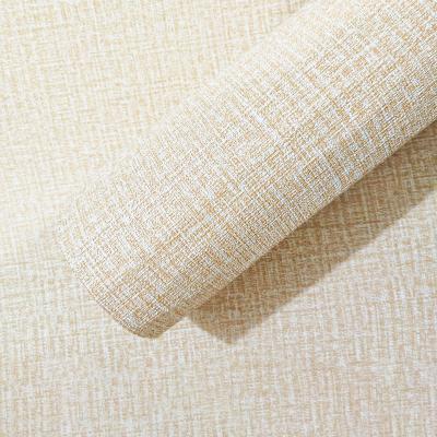 China Waterproof+ECO-Friendly+Moistureproof China Cheap Price Linen Wall Sticker Roll Self Adhesive Wallpaper For Wall Home Decoration for sale