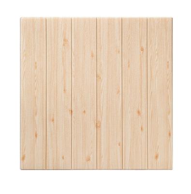China Self Adhesive 3d Wood Grain Wallpaper XPE Foam Wall Panel Self Adhesive Brick Wall Stickers For Bedroom Decoration for sale