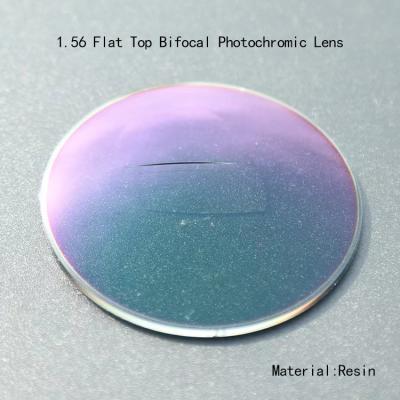 China Quality Lenses 1.56 HMC Flat Top Bifocal Lens Photochromic for sale