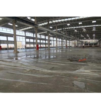 China Large overhang canopy steel structure warehouse with sliding / rolling-up gate for sale