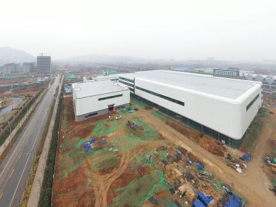 China Glass Curtain Wall Modern Designed Metal Frame Showroom Shopping Mall for sale