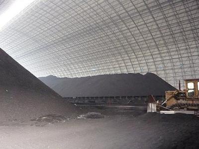 China Customized Power Plant Steel Structure Warehouse Space Frame Coal Storage Shed Workshop for sale