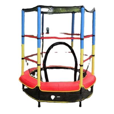 China With Protective Net Kids Trampoline Children Around Trampoline Professional Mini Round Trampoline With Adjustable Handle OB14001 for sale