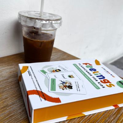 China Children Education Eco-friendly Material Custom Design OEM Yoga Card flash card printing for sale
