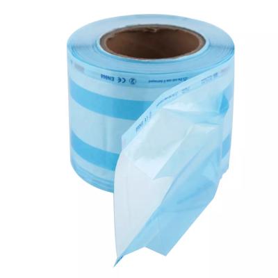 China 50mm*200mm Sterilization Gusseted Reels Medical Sterile Packaging Pouch Disposable for sale