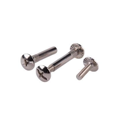 China Carbon Steel Nickel Truss Male And Female Truss Screws / Head Chicago Screws for sale