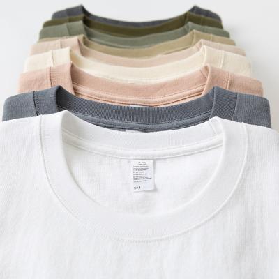 China Breathable High Quality Blank T-shirts Mens Heavy Oversized 100% Cotton T-shirt Printing Custom Made T Shirt for sale