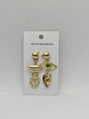 China Brincos de lábio e olho de metal simples O acessório perfeito para qualquer roupa à venda
