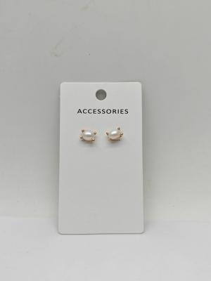 China Basic Design Pearl Jewellery Earrings , Vintage Style Stud Earrings with Pearls for sale