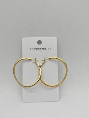 China Eye-Catching Large Hoop Metal Earrings for Women Perfect for Party Occasions for sale