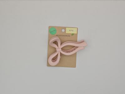 China Recycled Plastic Bow Hair Clip for Women for sale