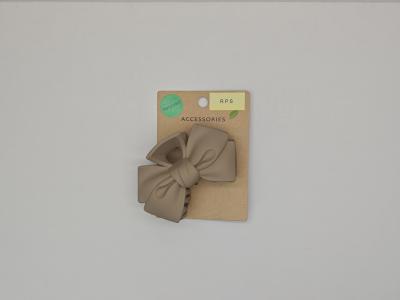 China Recycled Plastic Bow Hair Claw Clip with Various Colors for sale