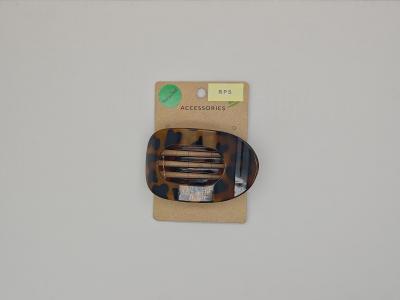 China Recycled Plastic Amber Hair Clip for Multiple Usage for sale