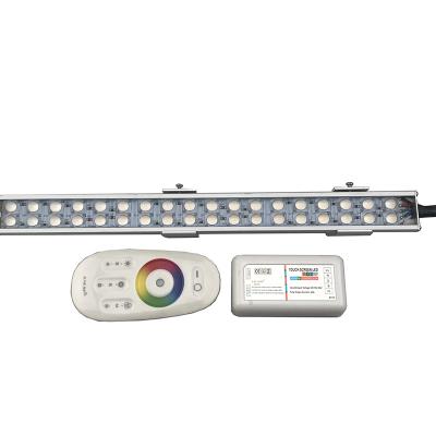 China LANDSCAPE DMX Control DC24V RGBW Remote Control FLAT Aluminum Light Bar Wall Washer AL Sheet for sale