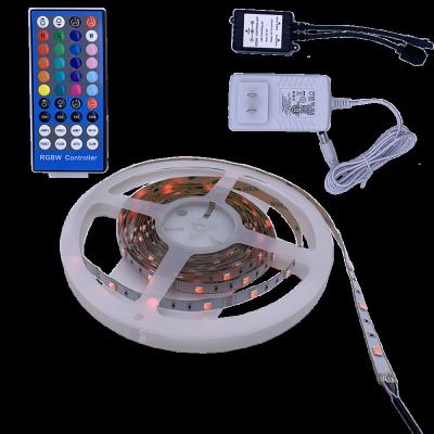 China 3m UK EU USA Plug Ready To Ship 44Key RF Controller IP20 3m Per Roll RGBW LED Strip Light for sale