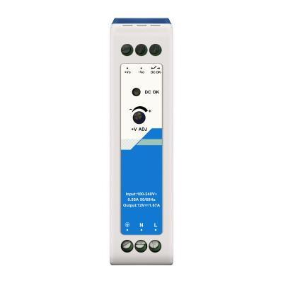 Chine 12V Din alimentation en plastique 1.67A 20W entrée CA/CC CE UL Catégorie industrielle à vendre
