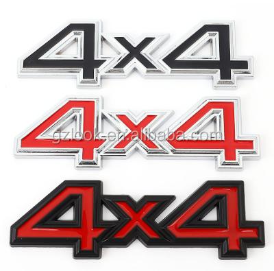 China 4X4 Car Sticker Rear Trunk 3D Car Decals Fit Logo Trim Front Hood Grille Eco-friendly Emblem Badge For JEEP Mitsubishi for sale