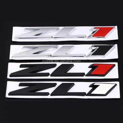 China Eco-friendly Metal Car Sticker ZL1 Symbolize Chrome Badge Decals Custom Letter for sale