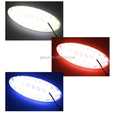 China Eco-friendly 17.5*7cm 12V 4D Blue White Red LED Car Emblem Badge Light For Ford for sale