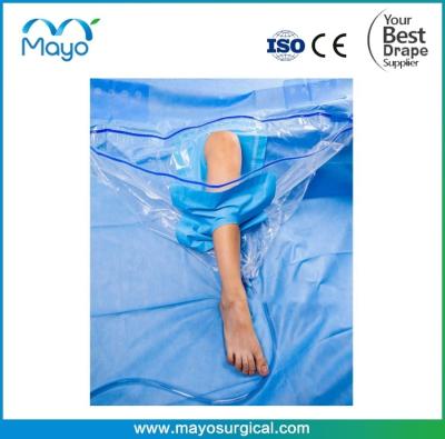 China Gepersonaliseerde niet-geweven steriele chirurgische knie-artroscopie drape voor benen / knieprocedures Te koop