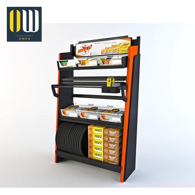 China Customized Retail Store Interior Design Display Racks Promotion Metal Commercial Deployment Free Standing Display for sale
