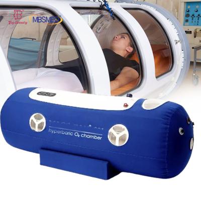 China Weich liegende Hyperbarische Kammer 1.5ATA Hyperbarische Sauerstoffkammer Luftkompressor Hyperbarische Kammer Blutmaschine zu verkaufen