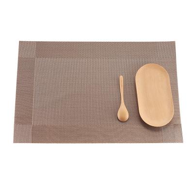 China New Western European Oilproof Table Mat Square Non-slip Heat Insulation PVC Environmental Protection Table Mat for sale