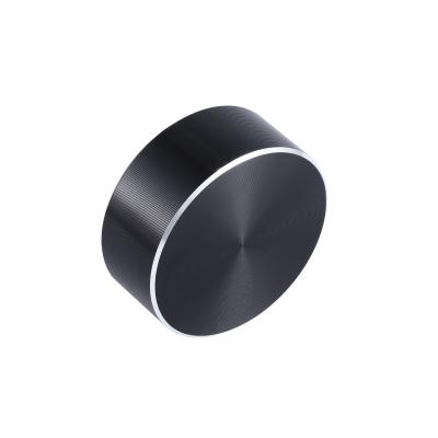 China Black Custom Potentiometer Knobs Knurled Or D Type Shaft for sale