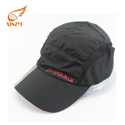China breathable & New Models Baseball Caps Waterproof With Words Racing Mesh Black Sports Hat for sale