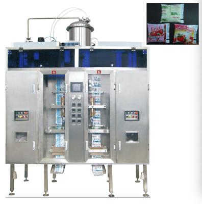 Κίνα 100~500ml 4000~7000 ηλεκτρική Drive αυτόματη αποστηρωμένη μηχανή πλήρωσης σακουλών pph για το γάλα προς πώληση