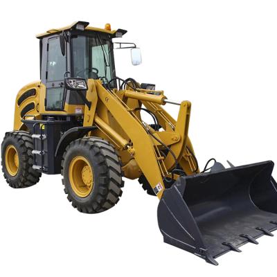 China Construction works 1200kg 1.2 Ton China Mini Compact Wheel Excavator Small Front End Bucket Loader For Sale for sale