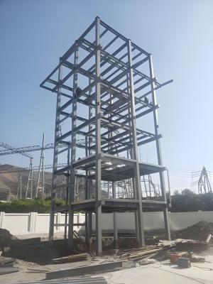 China Telecommunication Custom Steel Building Structural Steel Tower 10m-100m Height for sale