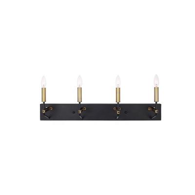 China Modern Black Home Lighting Fixtures Wall Lamp For Living Room Hotel Lobby Wall Sconce Luxury E12 Lamps for sale